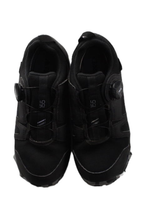 A Black Sneakers from Adidas in size 7Y for boy. (Back View)