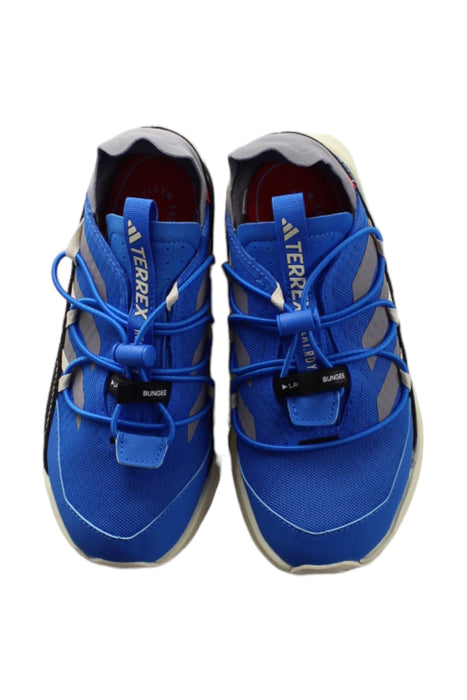 A Blue Sneakers from Adidas in size 7Y for boy. (Back View)