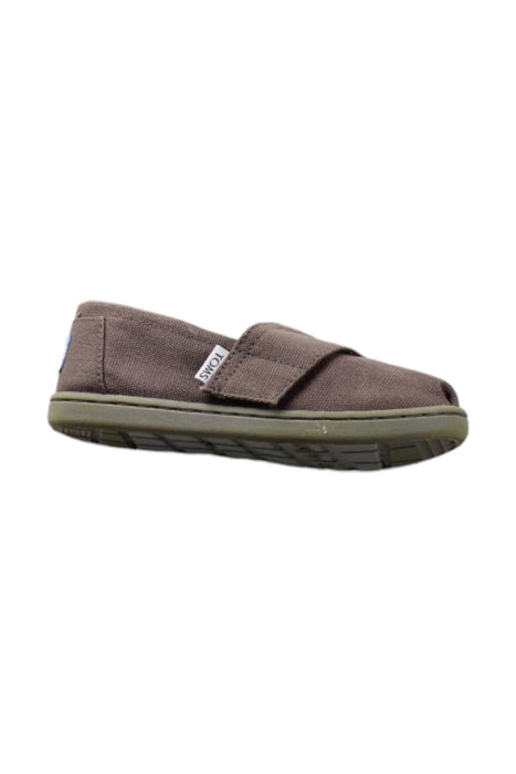 A Brown Espadrilles from Toms in size 4T for boy. (Front View)