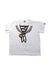 A White Short Sleeve T Shirts from BAPE KIDS in size 5T for boy. (Front View)