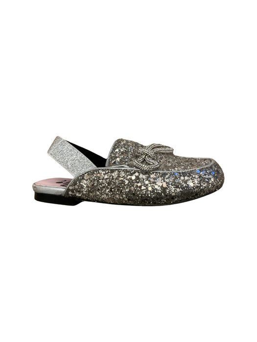 A Silver Slip Ons from WiNK in size 4T for girl. (Front View)