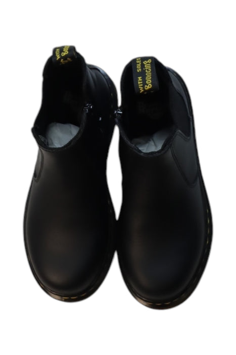 A Black Casual Boots from Dr. Martens in size 7Y for girl. (Back View)