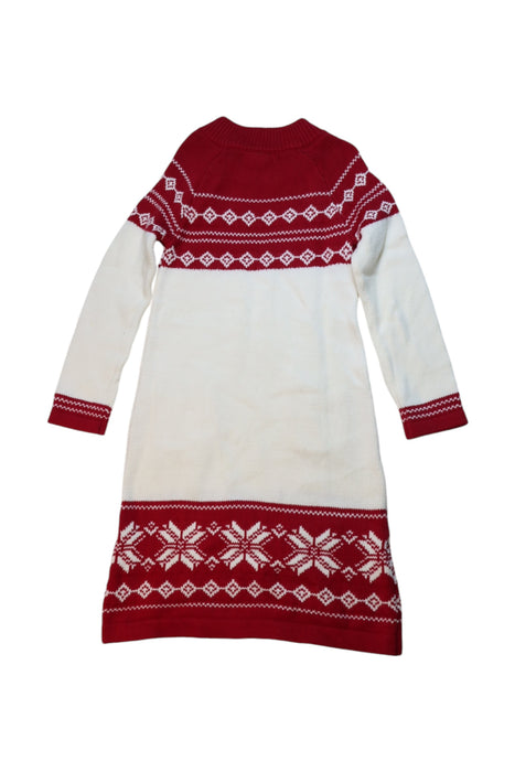 A Red Sweater Dresses from Janie & Jack in size 4T for girl. (Back View)