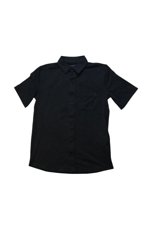 A Black Short Sleeve Shirts from Abercrombie & Fitch in size 7Y for boy. (Front View)