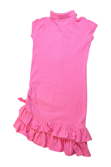 A Pink Short Sleeve Dresses from Ralph Lauren in size 7Y for girl. (Back View)