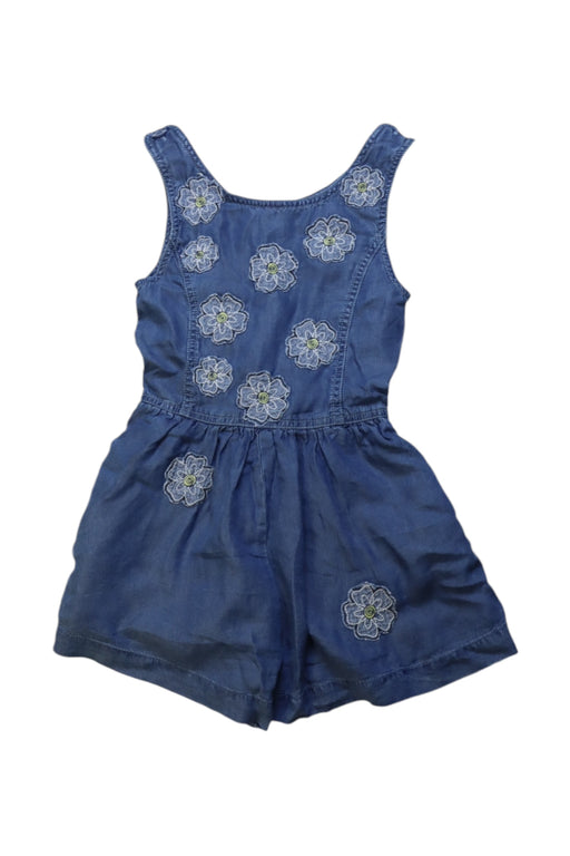 A Multicolour Sleeveless Rompers from Peek in size 6T for girl. (Front View)