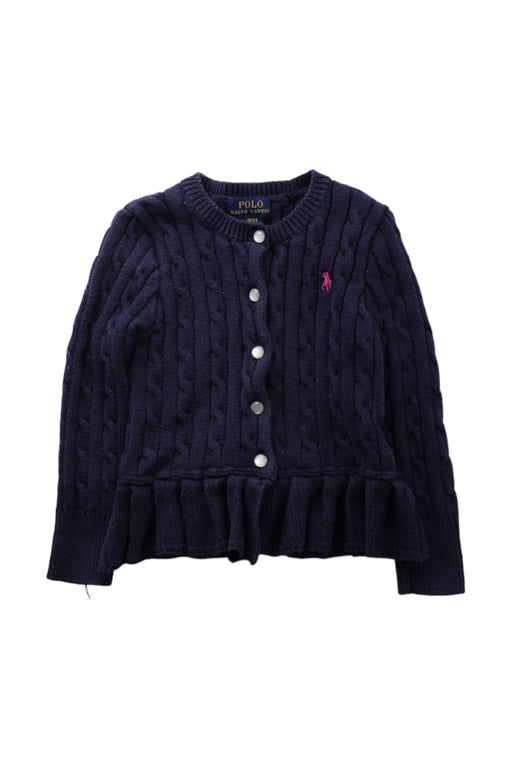 A Blue Cardigans from Polo Ralph Lauren in size 3T for girl. (Front View)