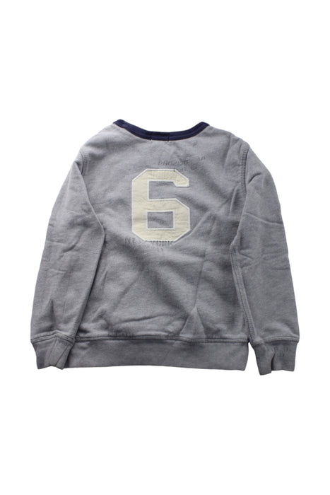 A Grey Crewneck Sweatshirts from Polo Ralph Lauren in size 6T for boy. (Back View)