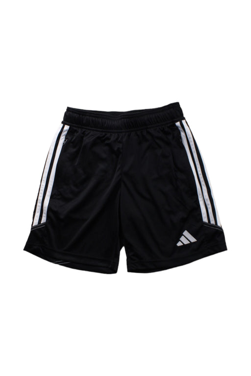 A Black Shorts from Adidas in size 9Y for boy. (Front View)