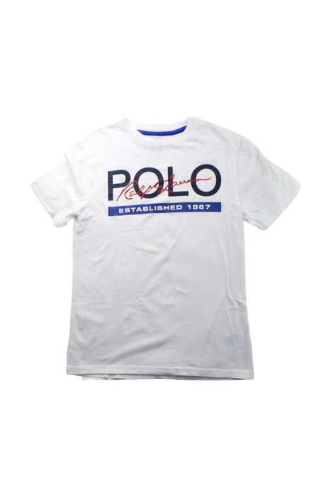 A White Short Sleeve T Shirts from Polo Ralph Lauren in size 10Y for neutral. (Front View)