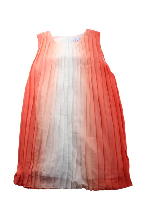 A Orange Sleeveless Dresses from Mayoral in size 12Y for girl. (Front View)