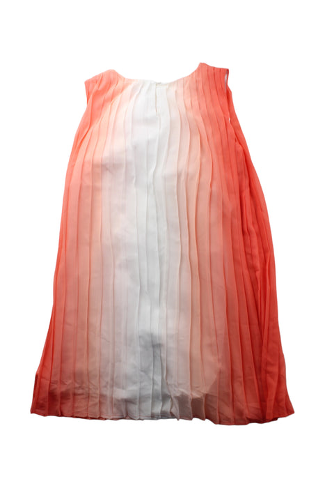 A Orange Sleeveless Dresses from Mayoral in size 12Y for girl. (Back View)