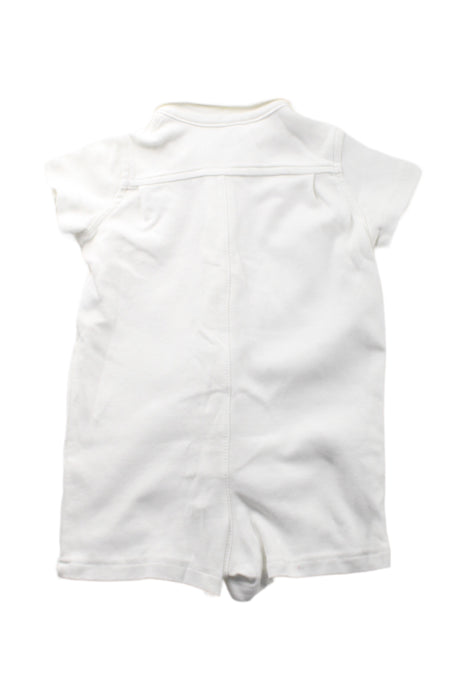 A White Short Sleeve Rompers from Ralph Lauren in size 0-3M for boy. (Back View)