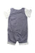 A White Short Sleeve Rompers from Nicholas & Bears in size 0-3M for boy. (Back View)