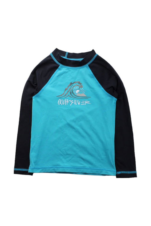 A Blue Rash Guards from Quiksilver in size 6T for boy. (Front View)