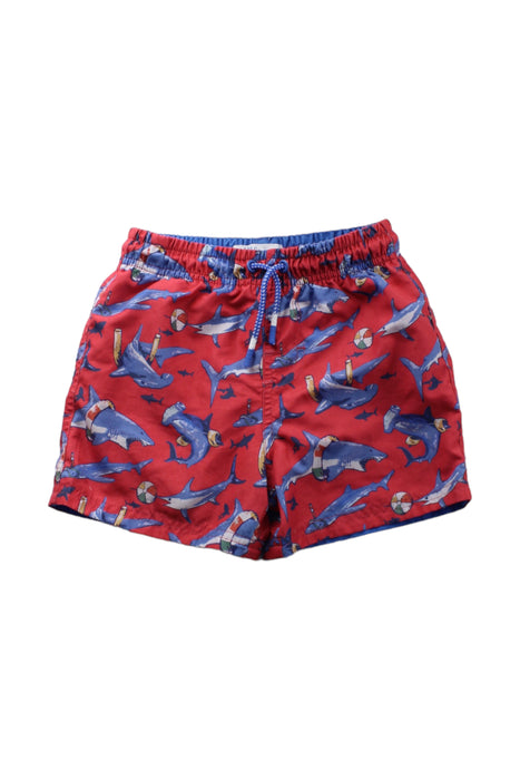 A Red Swim Shorts from FatFace in size 5T for boy. (Front View)