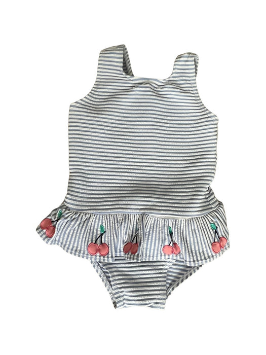 A White Swimsuits from Seed in size 12-18M for girl. (Front View)