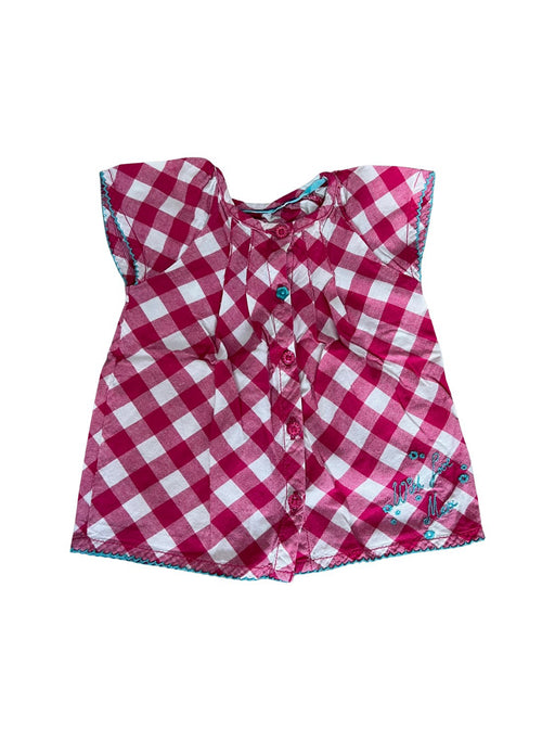 A Pink Short Sleeve Tops from Mexx in size 6-12M for girl. (Front View)