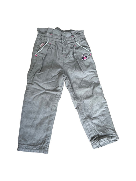 A Grey Casual Pants from La Compagnie des Petits in size 18-24M for girl. (Front View)