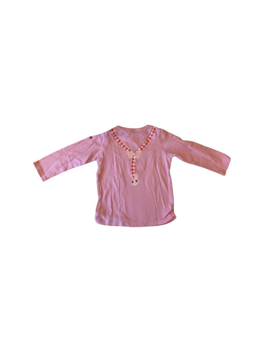 A Pink Long Sleeve Shirts from Miki House in size 3T for girl. (Back View)