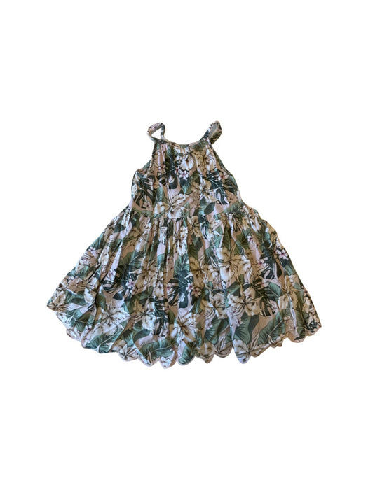 A Green Sleeveless Dresses from Milkshake in size 4T for girl. (Back View)