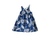 A Blue Sleeveless Dresses from By the Sea in size 5T for girl. (Back View)