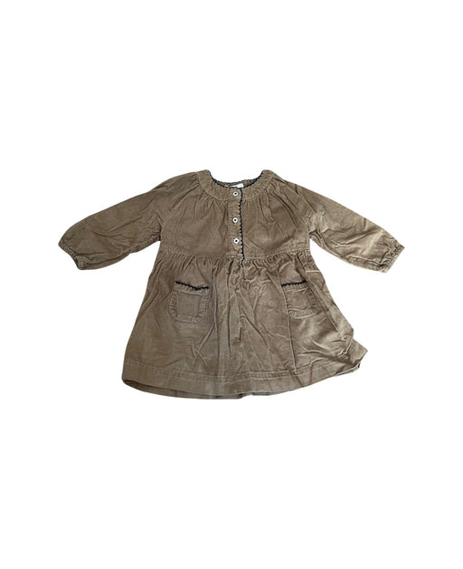 A Brown Long Sleeve Dresses from Bout'Chou in size 6-12M for girl. (Front View)