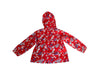 A Red Rain Jackets from Petit Bateau in size 3T for girl. (Back View)