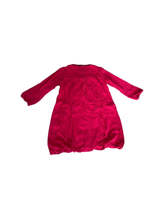 A Red Long Sleeve Dresses from La Compagnie des Petits in size 3T for girl. (Back View)