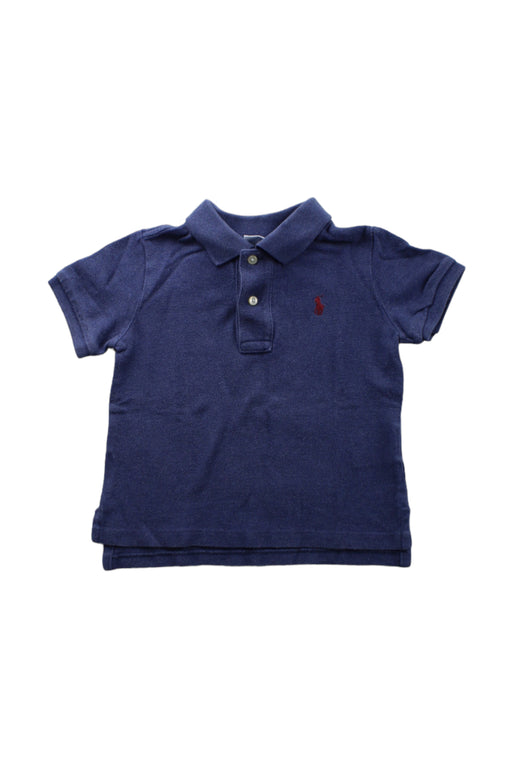 A Blue Short Sleeve Polos from Ralph Lauren in size 2T for boy. (Front View)