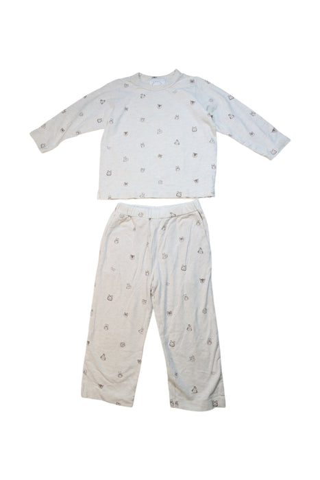 A Grey Pyjama Sets from Gelato Pique in size 2T for neutral. (Front View)