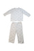 A Grey Pyjama Sets from Gelato Pique in size 2T for neutral. (Front View)