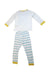 A Multicolour Pyjama Sets from Petit Bateau in size 4T for neutral. (Back View)