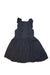 A Grey Sleeveless Dresses from Seed in size 6T for girl. (Back View)