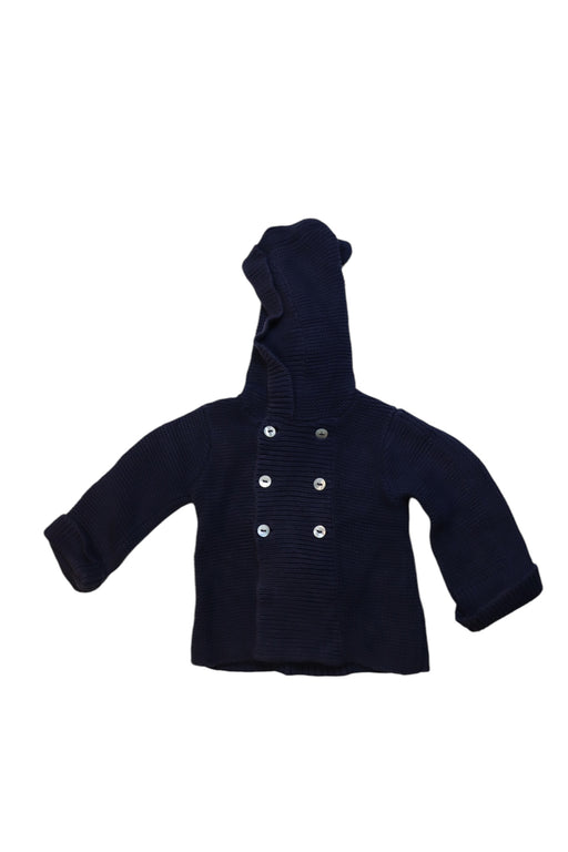 A Black Cardigans from Jacadi in size 6-12M for girl. (Front View)