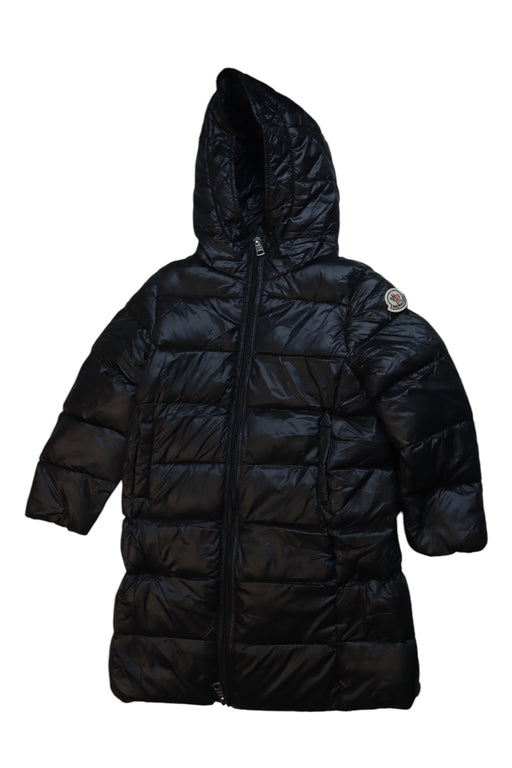 A Black Puffer/Quilted Coats & Outerwear from Moncler in size 4T for neutral. (Front View)