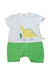 A Multicolour Short Sleeve Rompers from Mides in size 6-12M for boy. (Front View)