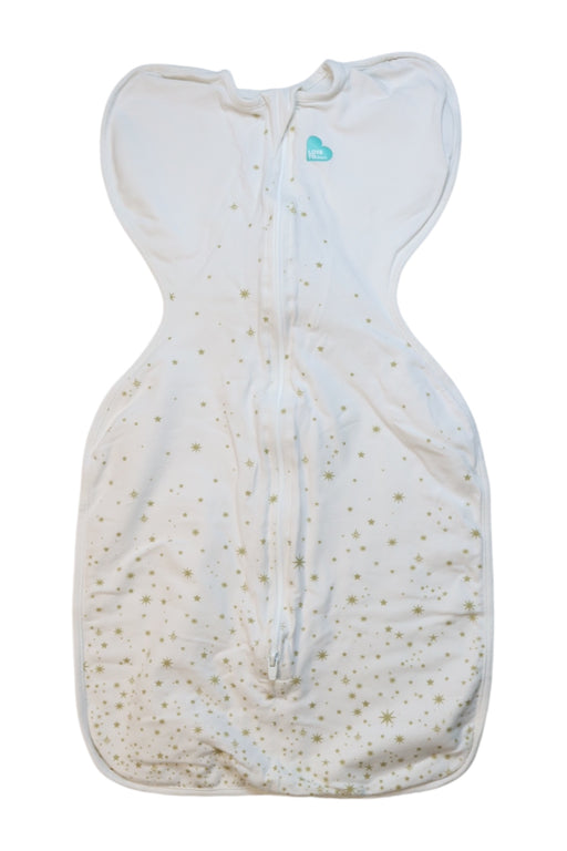 A White Sleepsacs from Love To Dream in size 3-6M for neutral. (Front View)