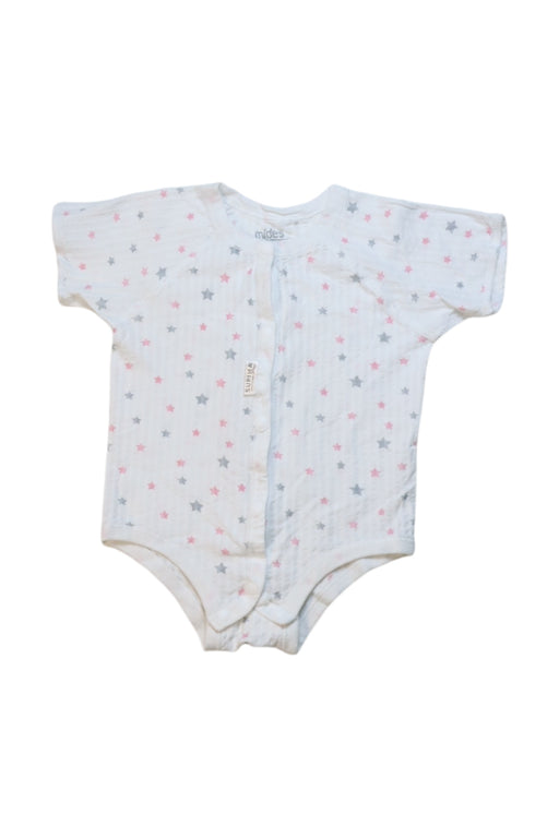 A Multicolour Short Sleeve Bodysuits from Mides in size 6-12M for girl. (Front View)