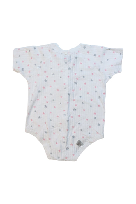 A Multicolour Short Sleeve Bodysuits from Mides in size 6-12M for girl. (Back View)