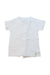 A White Short Sleeve Tops from Mides in size 3-6M for neutral. (Back View)