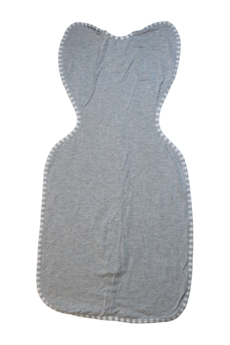 A Grey Sleepsacs from Love To Dream in size 3-6M for neutral. (Back View)