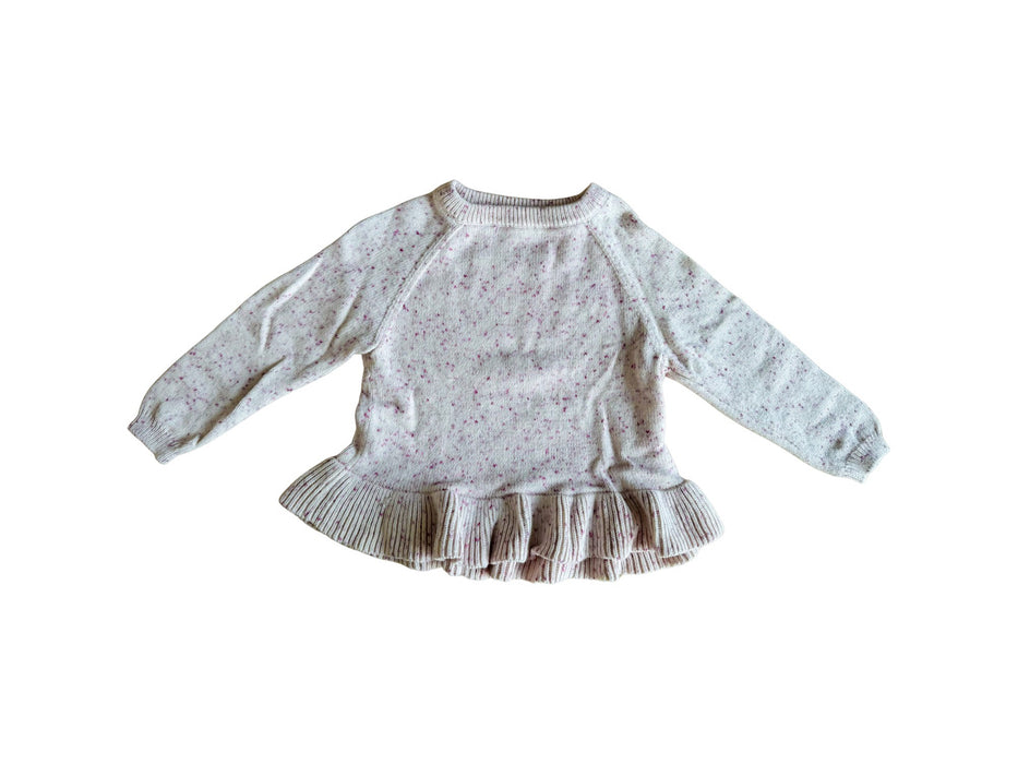 A Pink Knit Sweaters from Jamie Kay in size 5T for girl. (Front View)