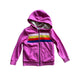 A Pink Zippered Sweatshirts from Hanna Andersson in size 5T for girl. (Front View)