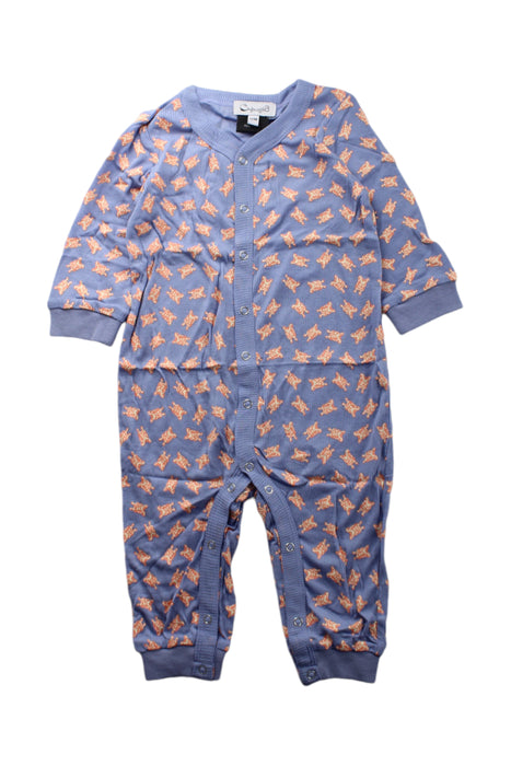 A Blue Long Sleeve Jumpsuits from A for Apple in size 6-12M for neutral. (Front View)