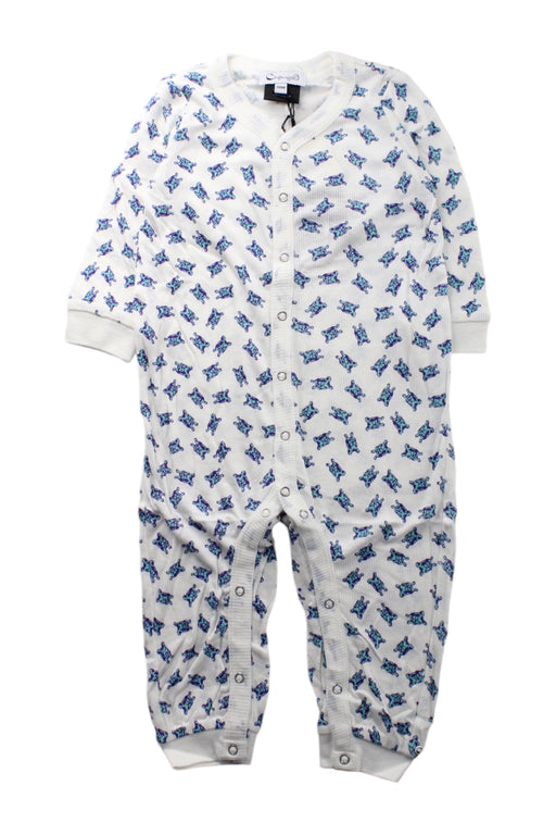 A White Long Sleeve Jumpsuits from A for Apple in size 12-18M for boy. (Front View)