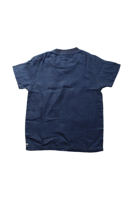 A Navy Short Sleeve T Shirts from A for Apple in size 4T for boy. (Back View)