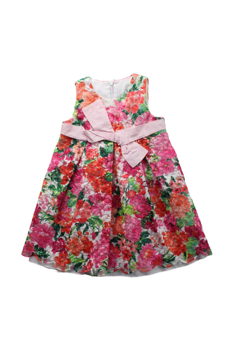 A Multicolour Sleeveless Dresses from I Pinco Pallino in size 2T for girl. (Front View)