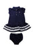 A Blue Dress Sets from Ralph Lauren in size 12-18M for girl. (Front View)