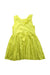 A Green Sleeveless Dresses from Petit Bateau in size 3T for girl. (Back View)